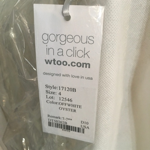 Never worn, unaltered W. Too Lenora gown. - Picture 5 of 8